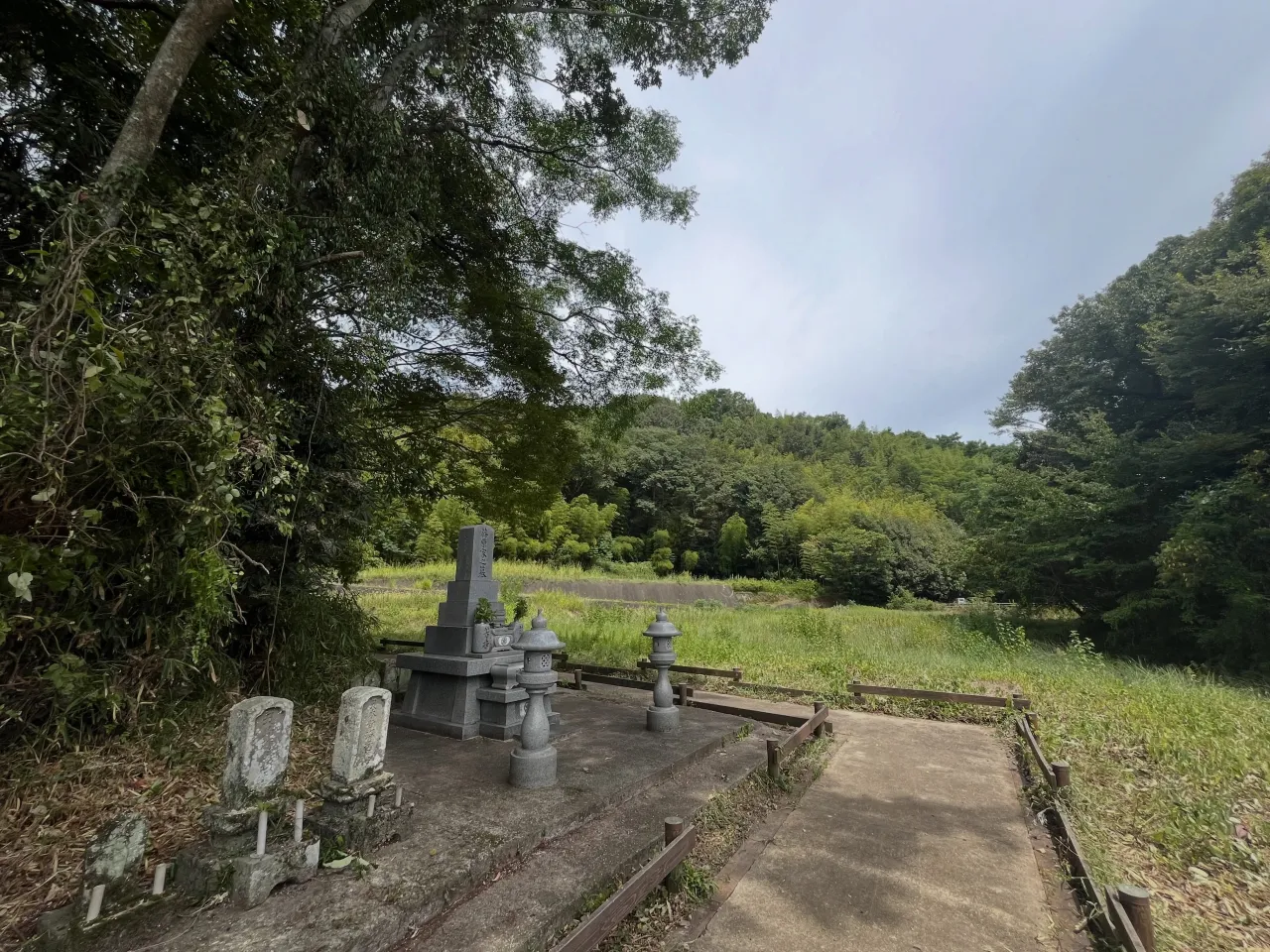 美馬市美馬町で国指定史跡の段の塚穴の剪定をさせて頂きました。